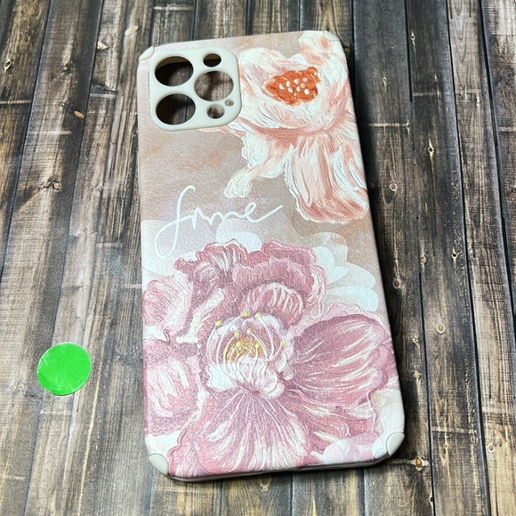 5for$10 Pale Floral iPhone 12 Pro Max Case, Aesthetic TPU Cover Protection Case - Picture 5 of 11